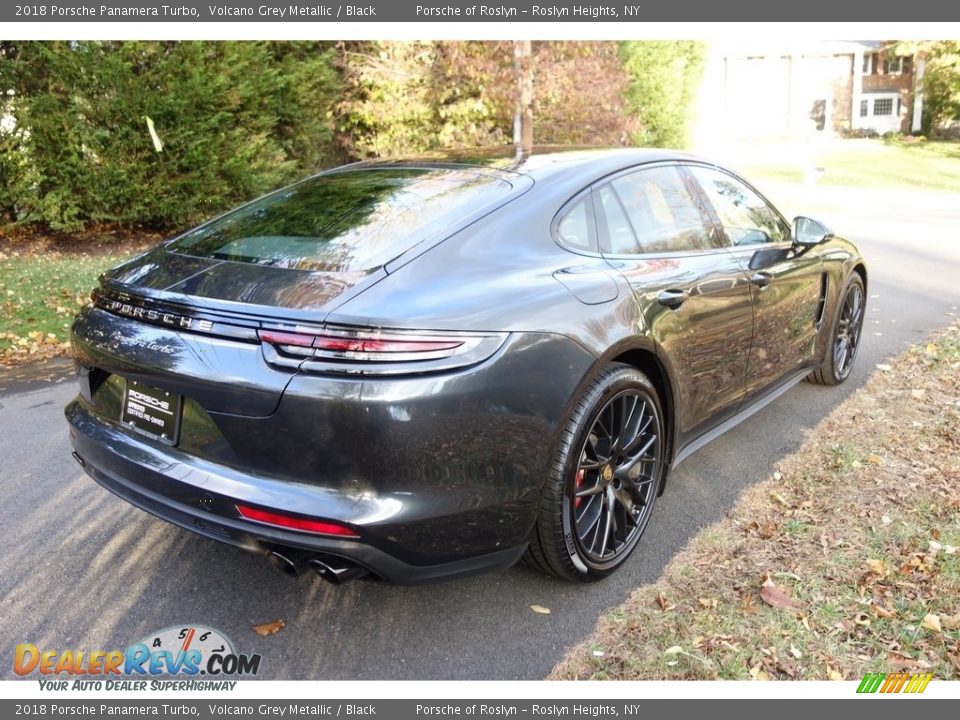 2018 Porsche Panamera Turbo Volcano Grey Metallic / Black Photo #6