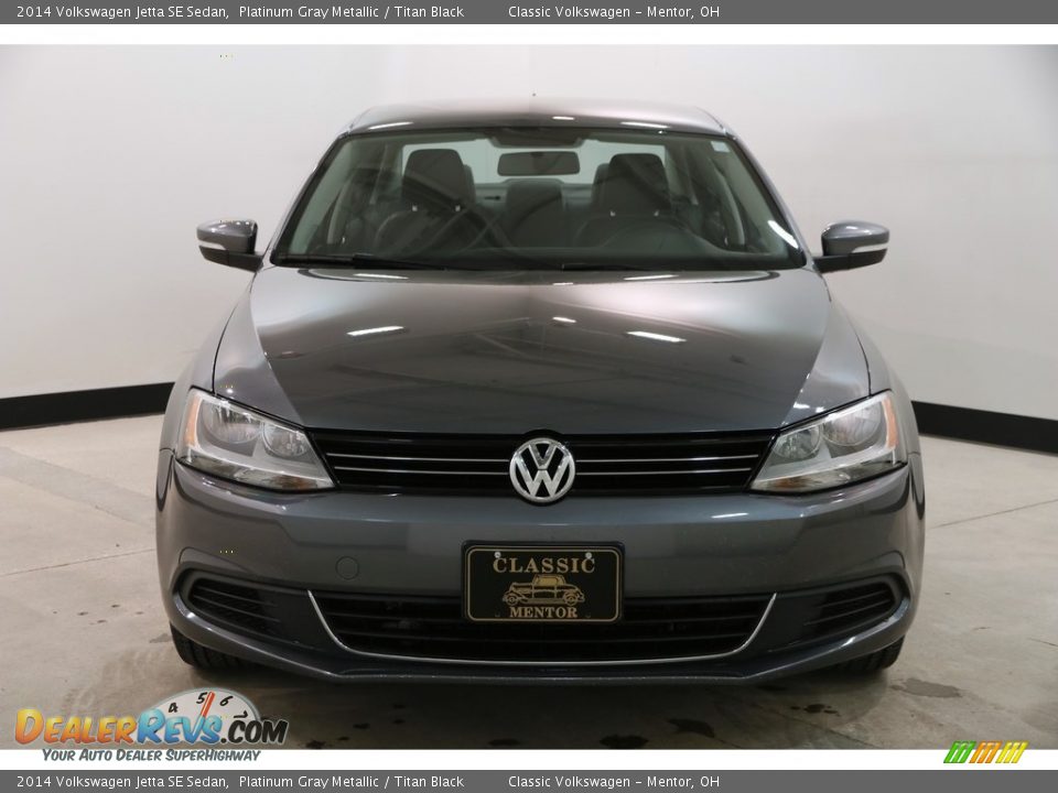 2014 Volkswagen Jetta SE Sedan Platinum Gray Metallic / Titan Black Photo #2