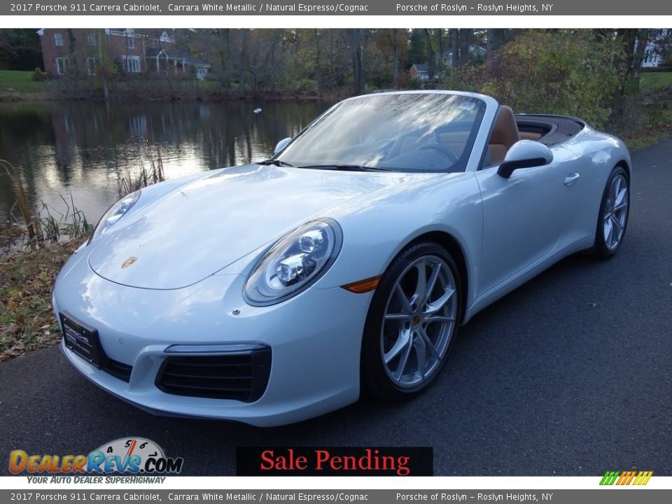 2017 Porsche 911 Carrera Cabriolet Carrara White Metallic / Natural Espresso/Cognac Photo #1