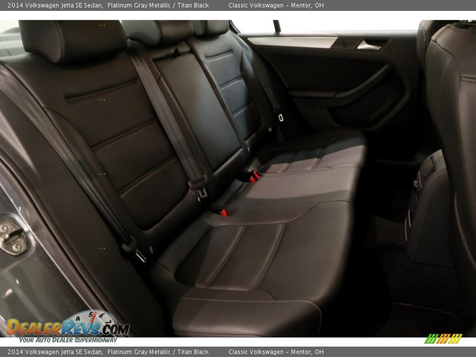2014 Volkswagen Jetta SE Sedan Platinum Gray Metallic / Titan Black Photo #12