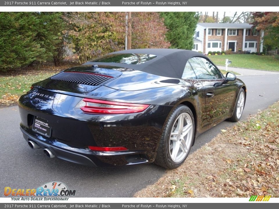 2017 Porsche 911 Carrera Cabriolet Jet Black Metallic / Black Photo #6