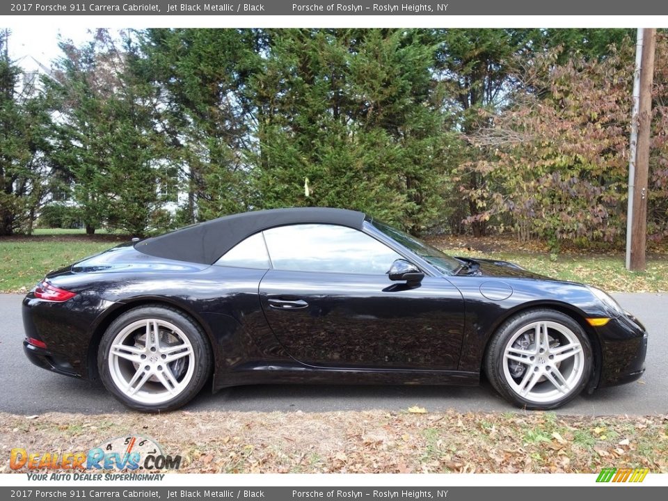 Jet Black Metallic 2017 Porsche 911 Carrera Cabriolet Photo #7