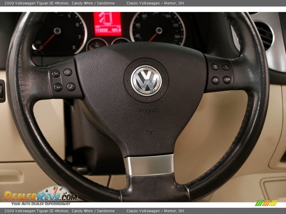 2009 Volkswagen Tiguan SE 4Motion Candy White / Sandstone Photo #7