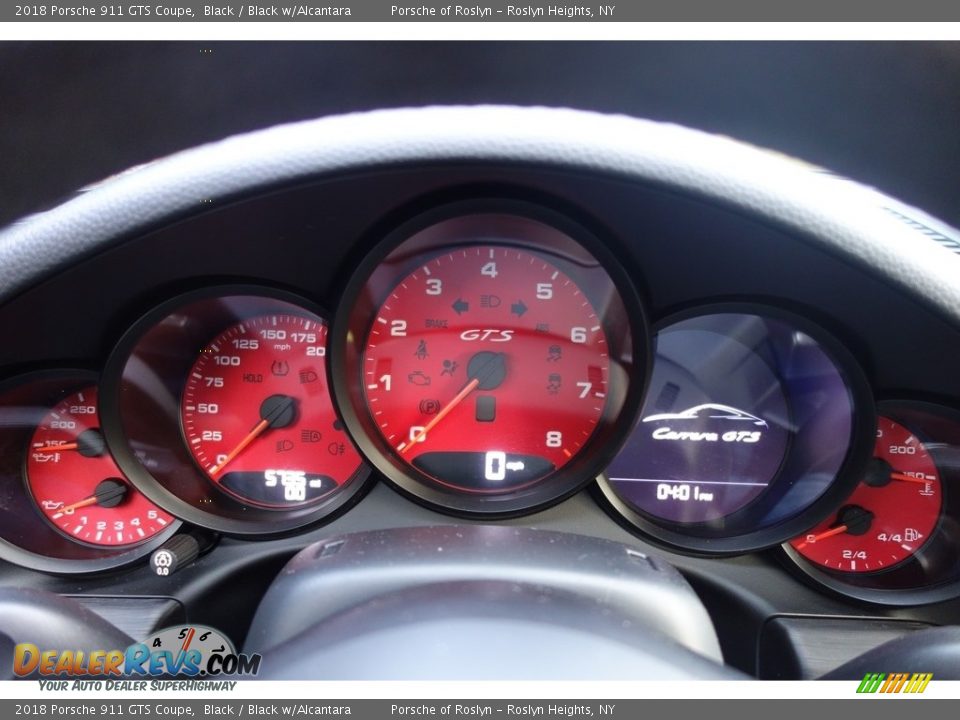 2018 Porsche 911 GTS Coupe Gauges Photo #18