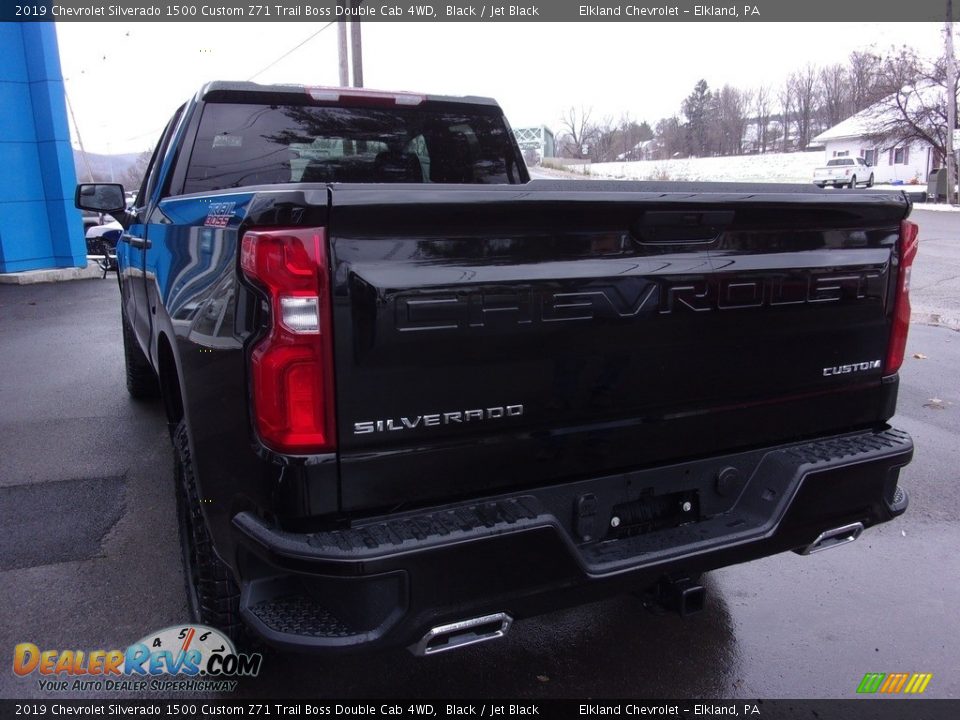 2019 Chevrolet Silverado 1500 Custom Z71 Trail Boss Double Cab 4WD Black / Jet Black Photo #10