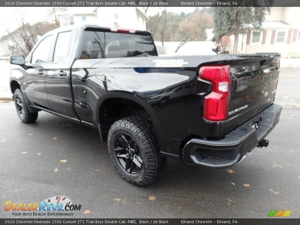 2019 Chevrolet Silverado 1500 Custom Z71 Trail Boss Double Cab 4WD Black / Jet Black Photo #15