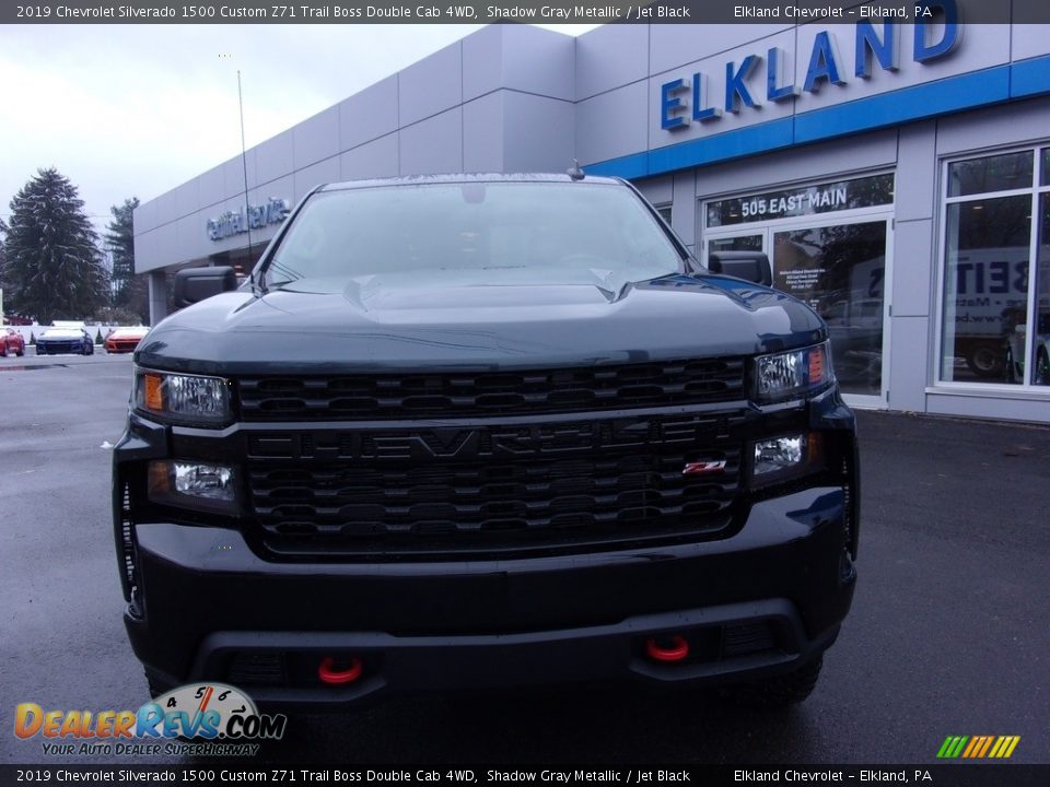 2019 Chevrolet Silverado 1500 Custom Z71 Trail Boss Double Cab 4WD Shadow Gray Metallic / Jet Black Photo #3