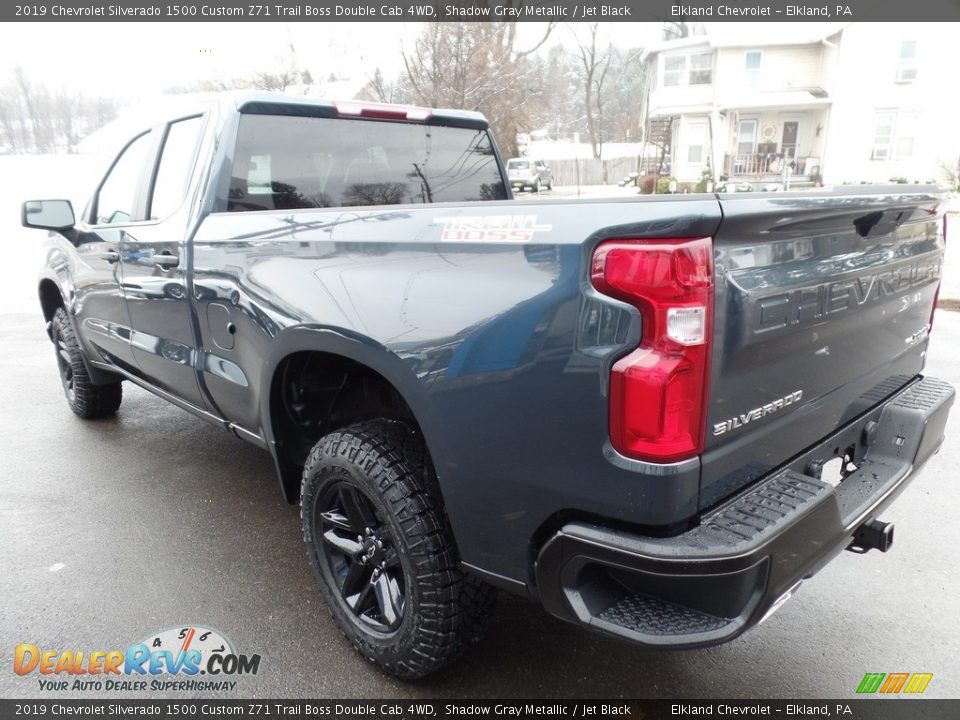 2019 Chevrolet Silverado 1500 Custom Z71 Trail Boss Double Cab 4WD Shadow Gray Metallic / Jet Black Photo #9