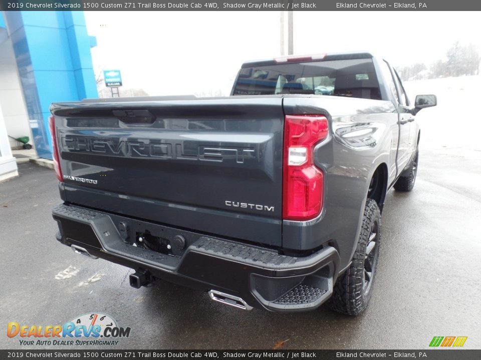 2019 Chevrolet Silverado 1500 Custom Z71 Trail Boss Double Cab 4WD Shadow Gray Metallic / Jet Black Photo #12