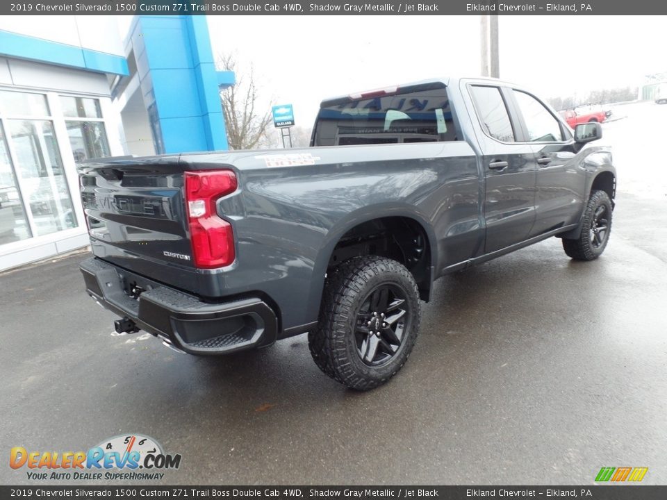 2019 Chevrolet Silverado 1500 Custom Z71 Trail Boss Double Cab 4WD Shadow Gray Metallic / Jet Black Photo #13