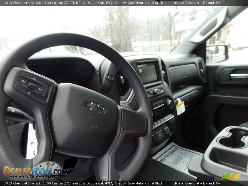 2019 Chevrolet Silverado 1500 Custom Z71 Trail Boss Double Cab 4WD Shadow Gray Metallic / Jet Black Photo #27