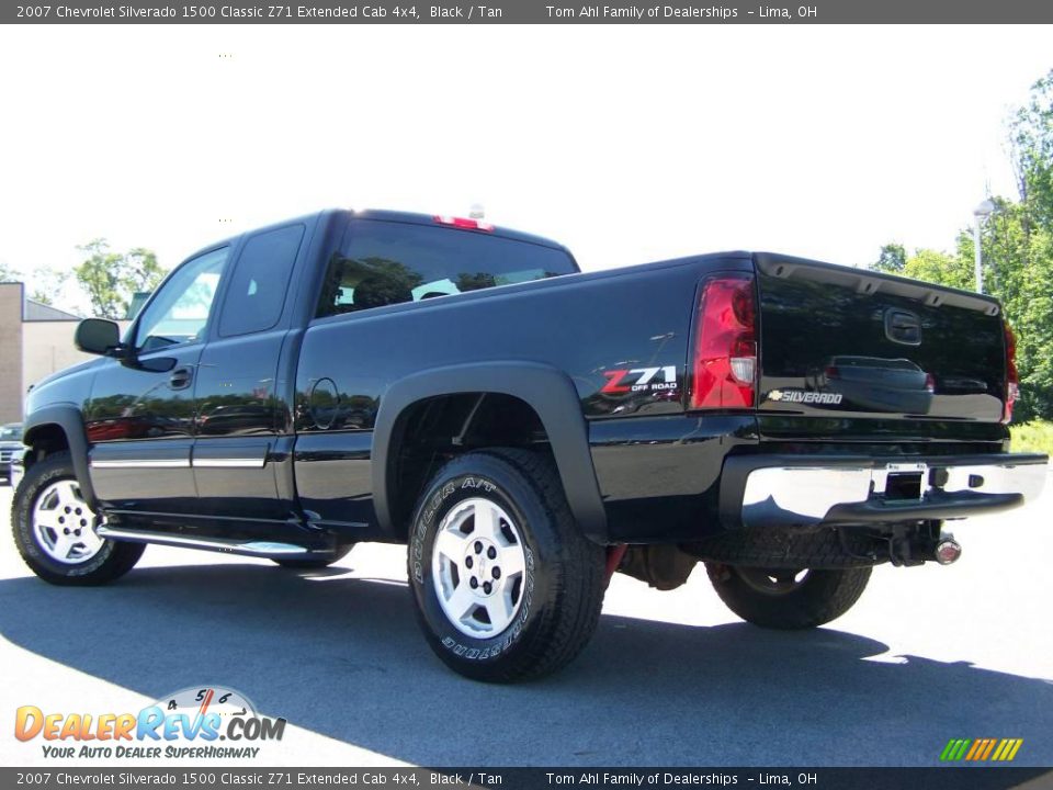 2007 Chevrolet Silverado 1500 Classic Z71 Extended Cab 4x4 Black / Tan Photo #4