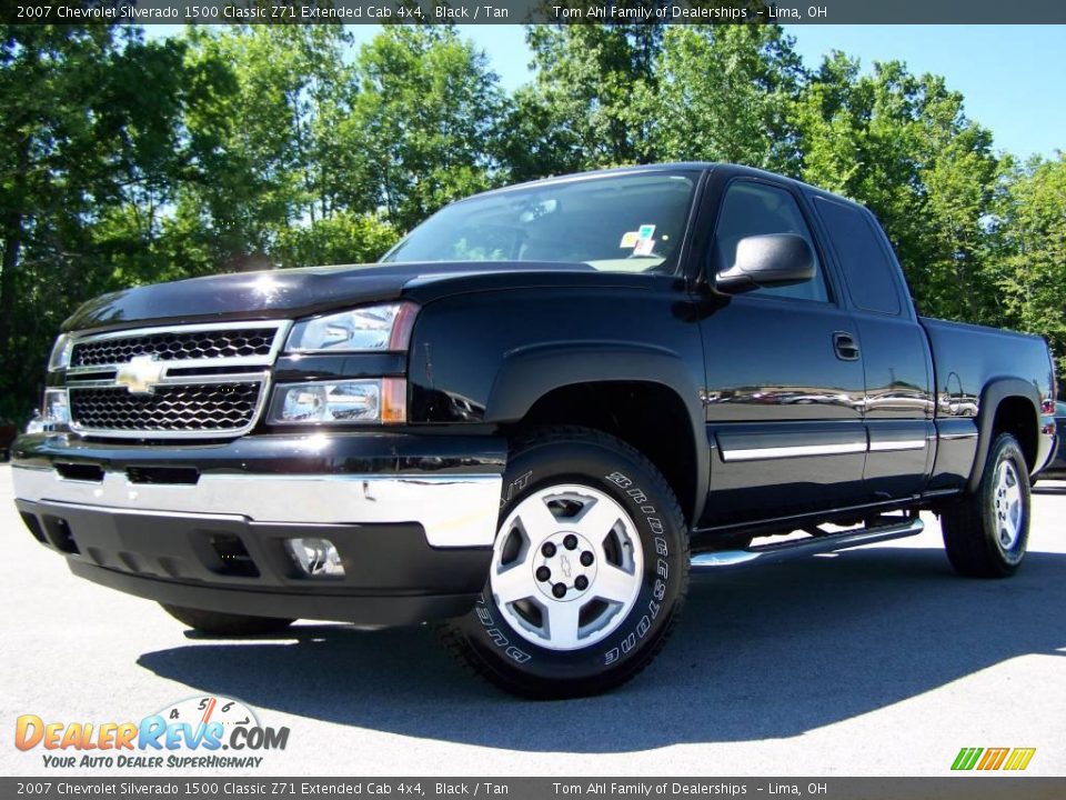 2007 Chevrolet Silverado 1500 Classic Z71 Extended Cab 4x4 Black / Tan Photo #5
