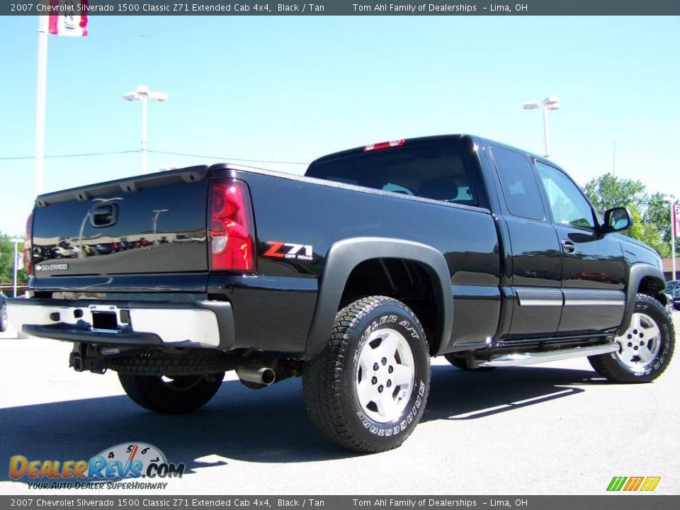 2007 Chevrolet Silverado 1500 Classic Z71 Extended Cab 4x4 Black / Tan Photo #8