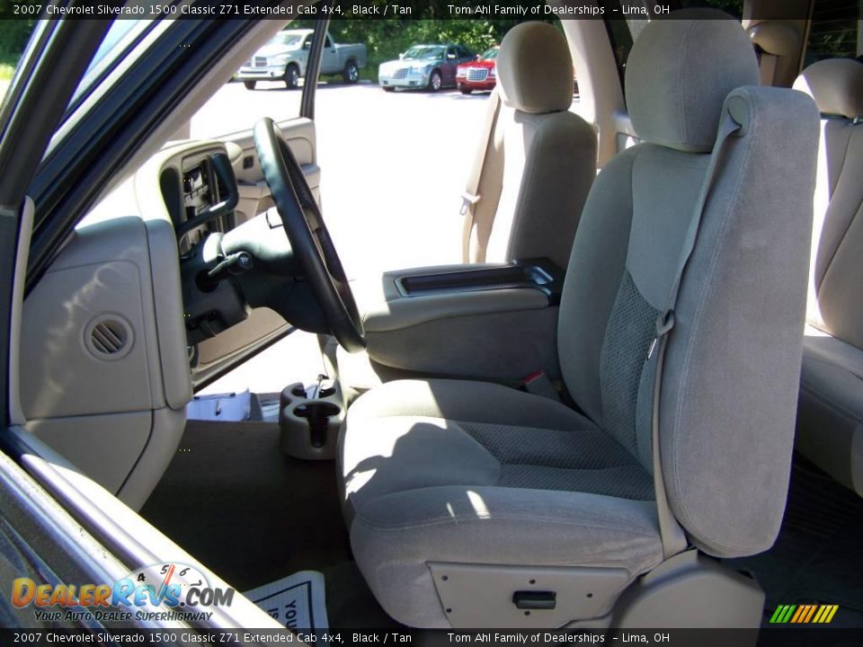 2007 Chevrolet Silverado 1500 Classic Z71 Extended Cab 4x4 Black / Tan Photo #10