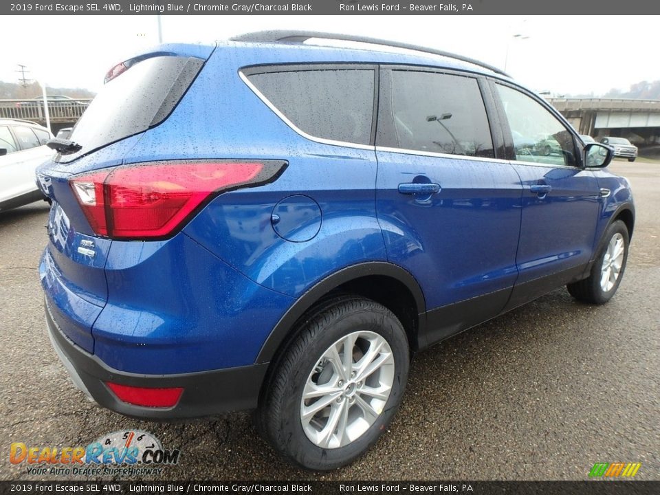 2019 Ford Escape SEL 4WD Lightning Blue / Chromite Gray/Charcoal Black Photo #2