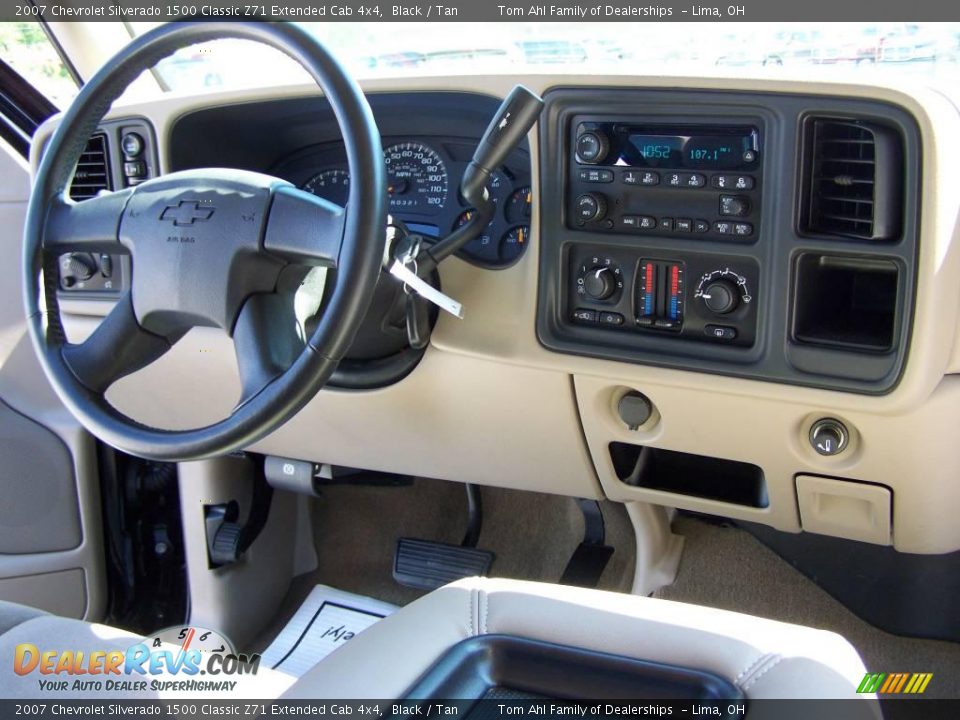2007 Chevrolet Silverado 1500 Classic Z71 Extended Cab 4x4 Black / Tan Photo #14