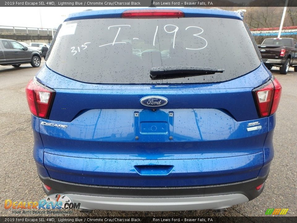 2019 Ford Escape SEL 4WD Lightning Blue / Chromite Gray/Charcoal Black Photo #4