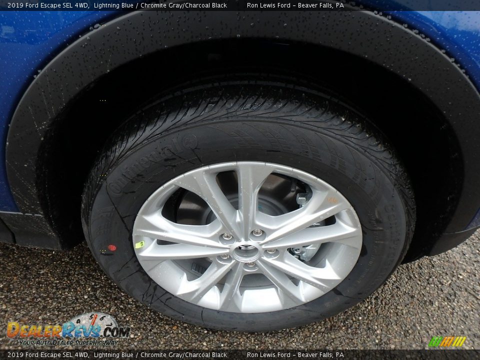2019 Ford Escape SEL 4WD Lightning Blue / Chromite Gray/Charcoal Black Photo #10