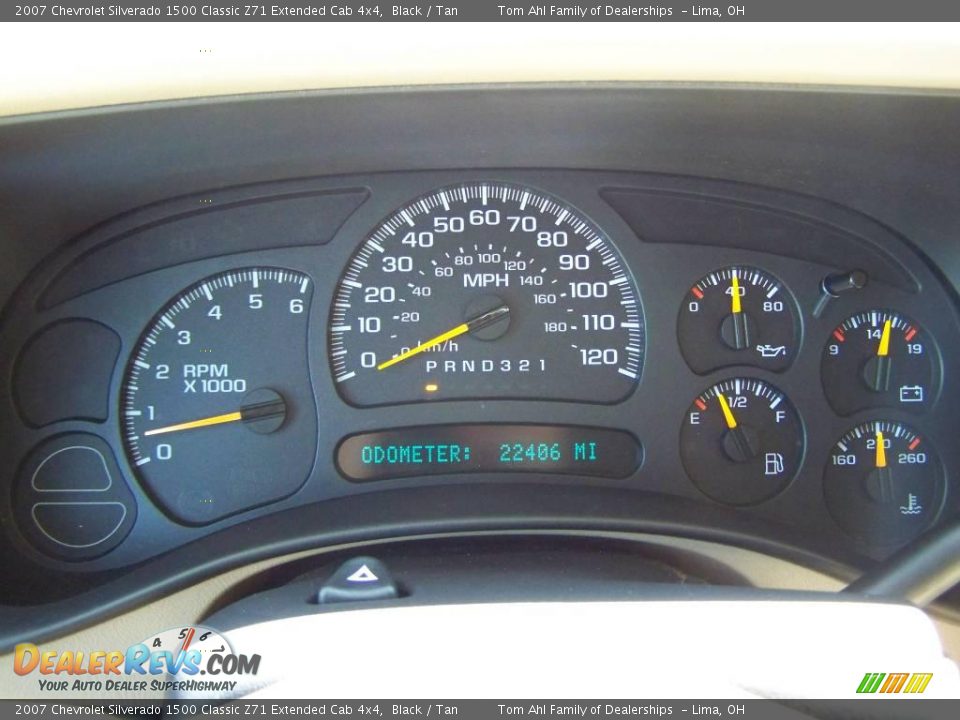 2007 Chevrolet Silverado 1500 Classic Z71 Extended Cab 4x4 Black / Tan Photo #16