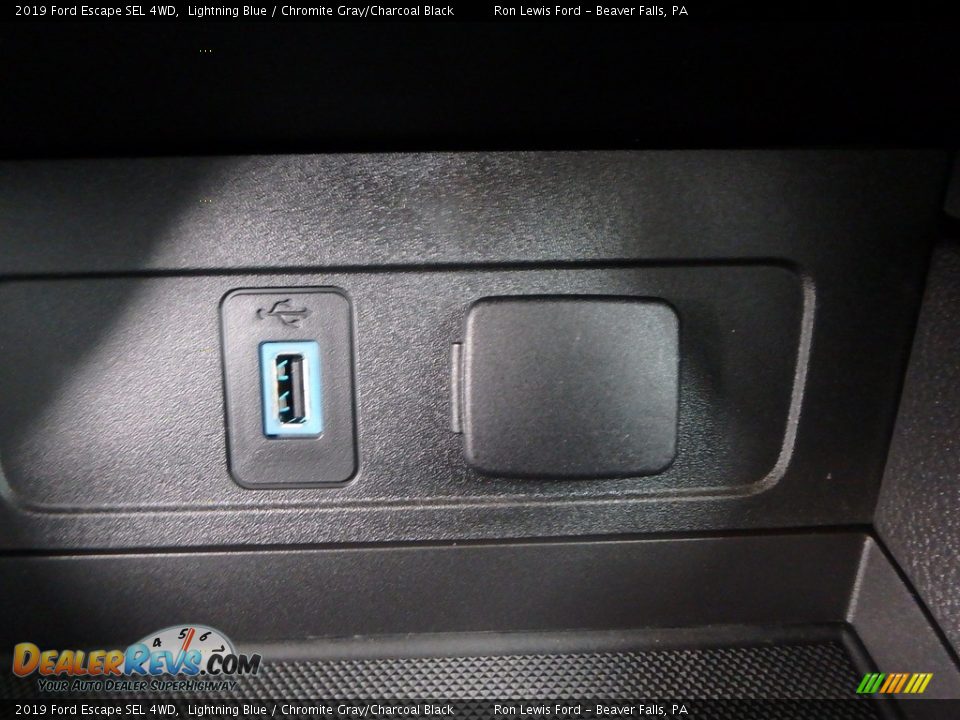 2019 Ford Escape SEL 4WD Lightning Blue / Chromite Gray/Charcoal Black Photo #18