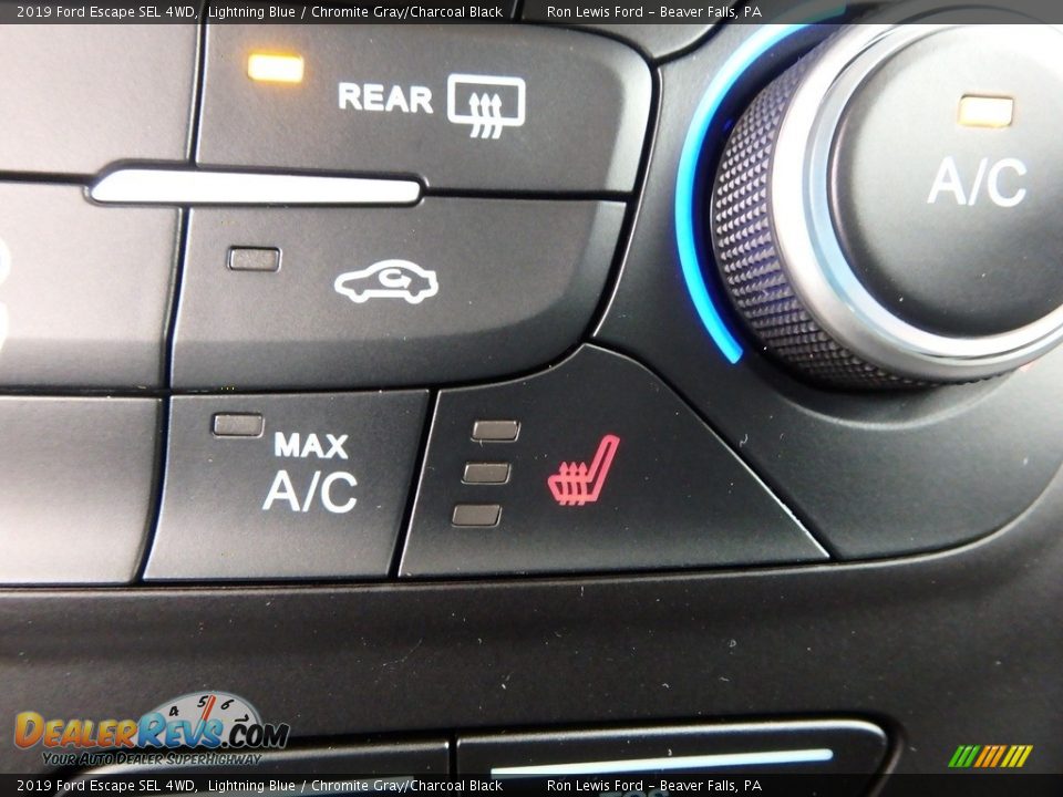 2019 Ford Escape SEL 4WD Lightning Blue / Chromite Gray/Charcoal Black Photo #19