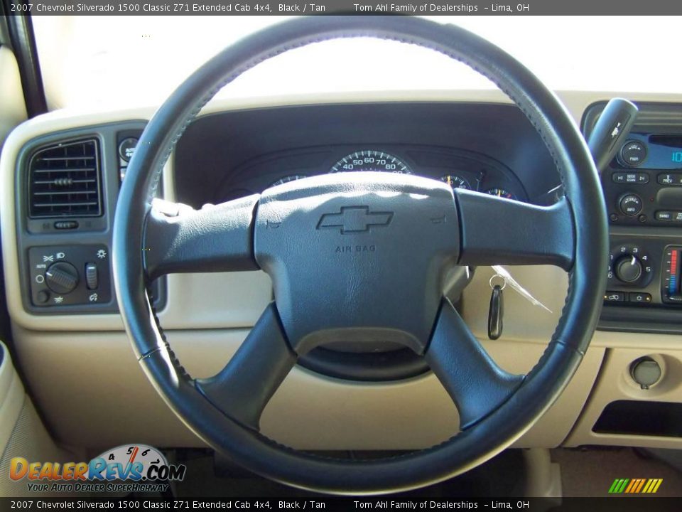 2007 Chevrolet Silverado 1500 Classic Z71 Extended Cab 4x4 Black / Tan Photo #17