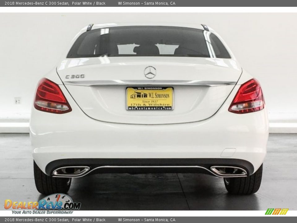 2018 Mercedes-Benz C 300 Sedan Polar White / Black Photo #4