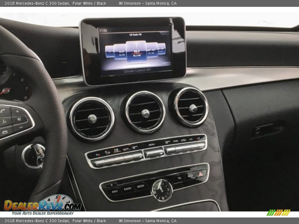 2018 Mercedes-Benz C 300 Sedan Polar White / Black Photo #5