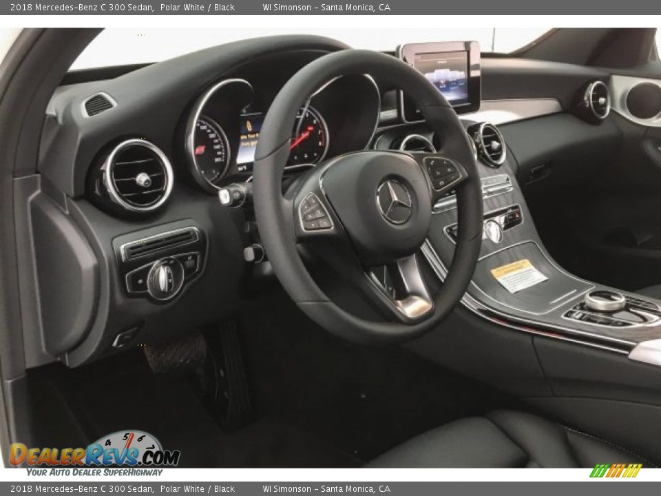 2018 Mercedes-Benz C 300 Sedan Polar White / Black Photo #6