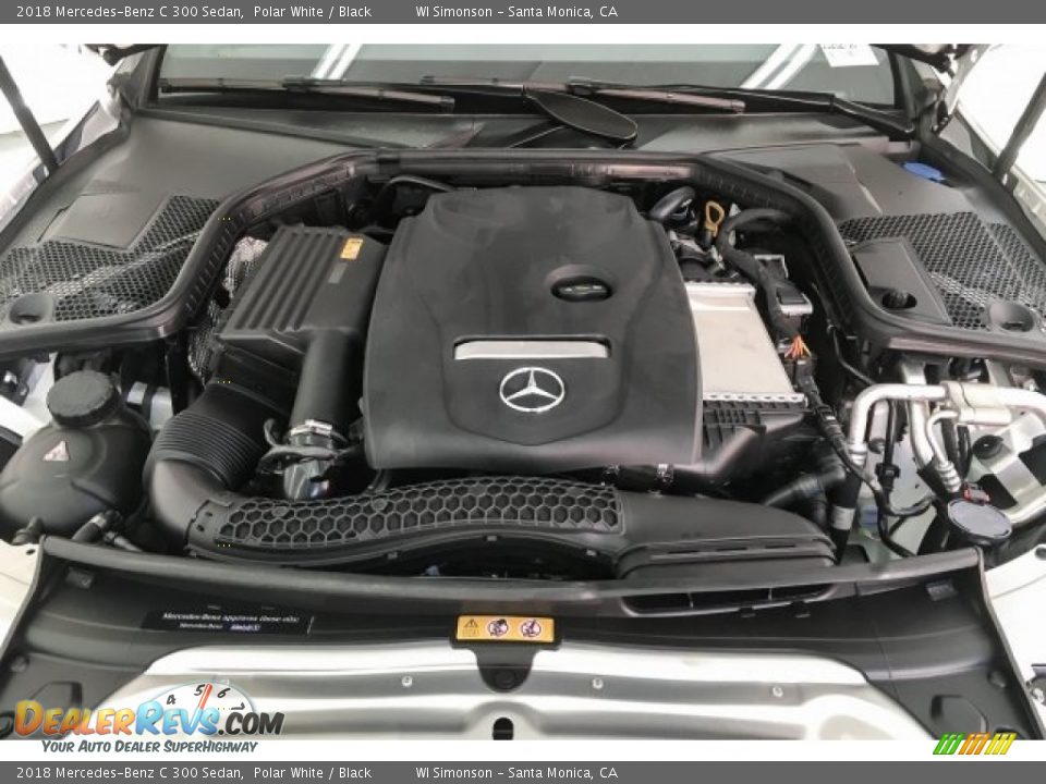 2018 Mercedes-Benz C 300 Sedan Polar White / Black Photo #8
