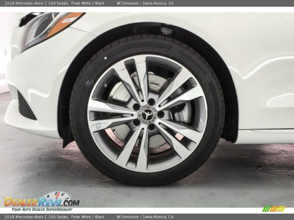 2018 Mercedes-Benz C 300 Sedan Polar White / Black Photo #9