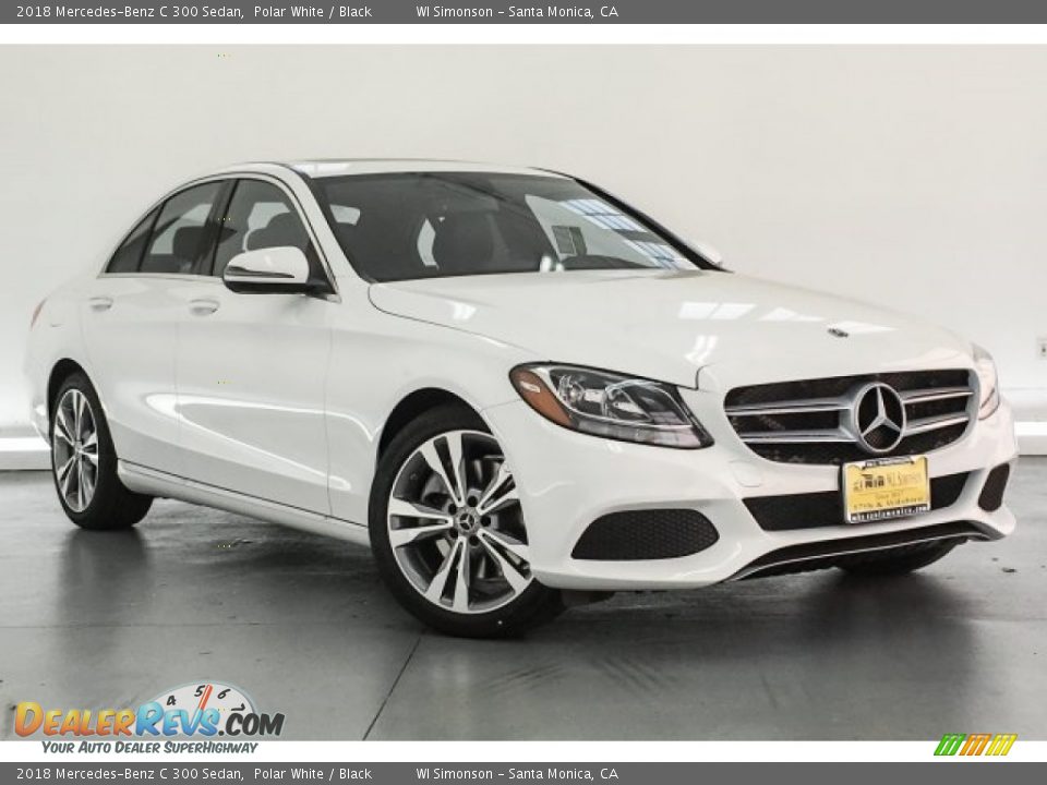 2018 Mercedes-Benz C 300 Sedan Polar White / Black Photo #12