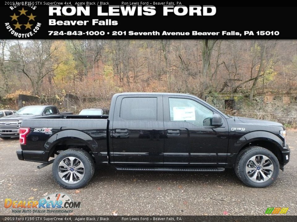 2019 Ford F150 STX SuperCrew 4x4 Agate Black / Black Photo #1