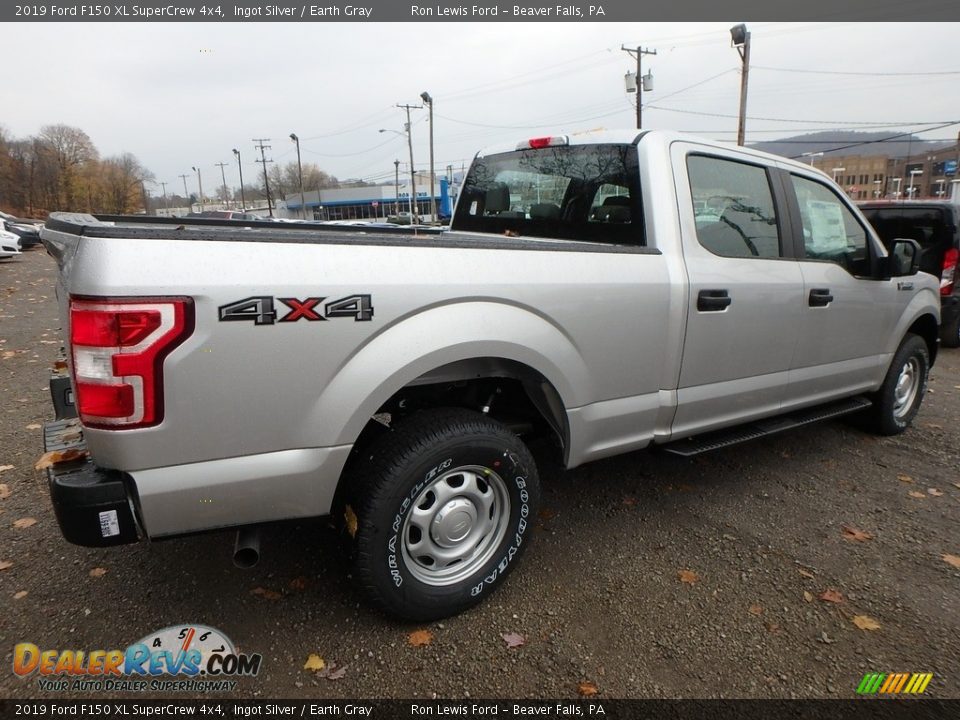 Ingot Silver 2019 Ford F150 XL SuperCrew 4x4 Photo #2