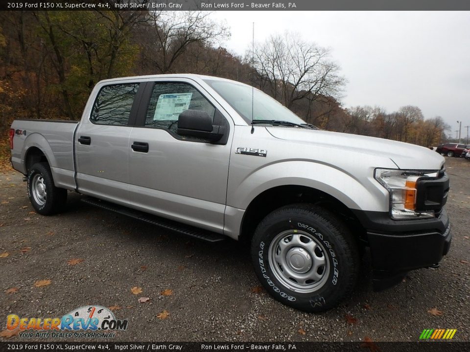 Ingot Silver 2019 Ford F150 XL SuperCrew 4x4 Photo #8