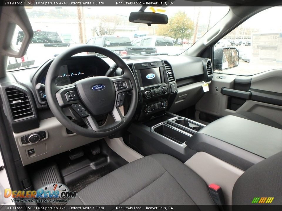Black Interior - 2019 Ford F150 STX SuperCab 4x4 Photo #13