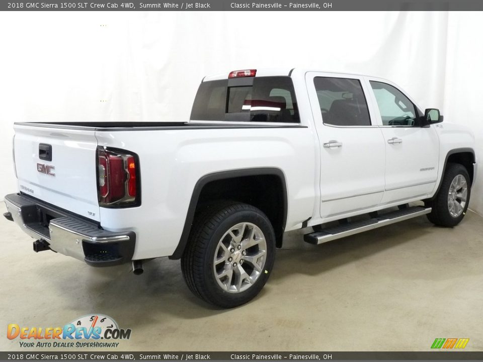 2018 GMC Sierra 1500 SLT Crew Cab 4WD Summit White / Jet Black Photo #2