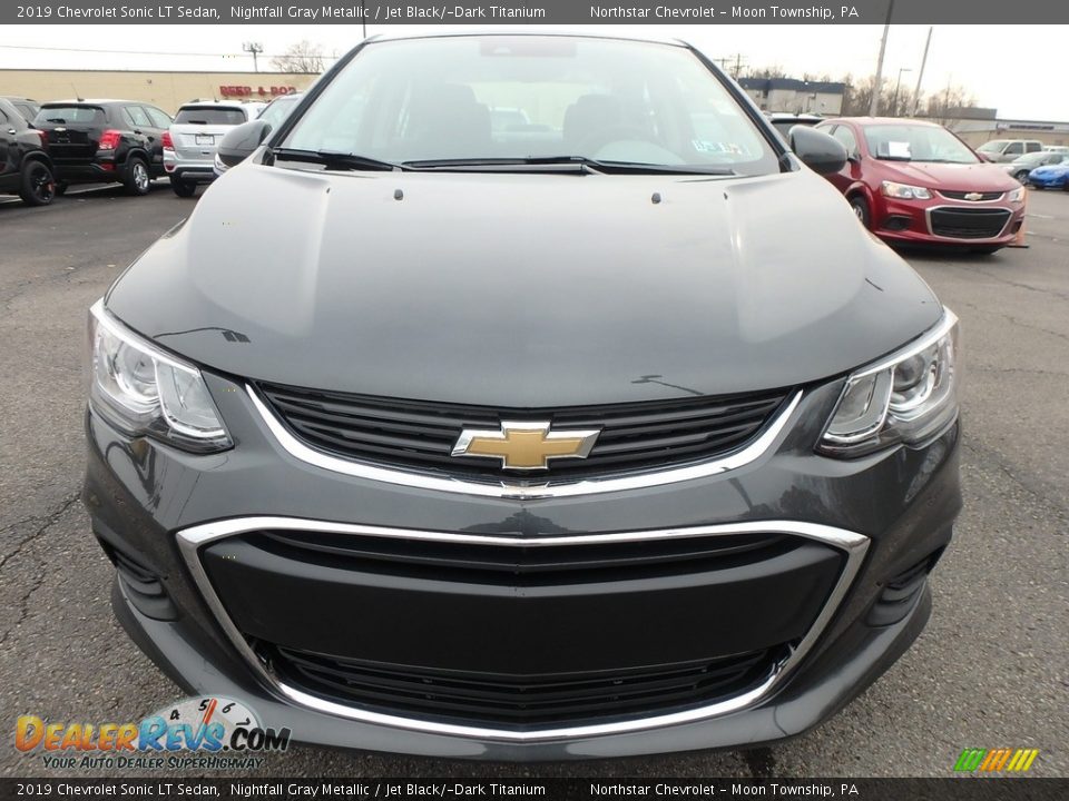 2019 Chevrolet Sonic LT Sedan Nightfall Gray Metallic / Jet Black/­Dark Titanium Photo #2