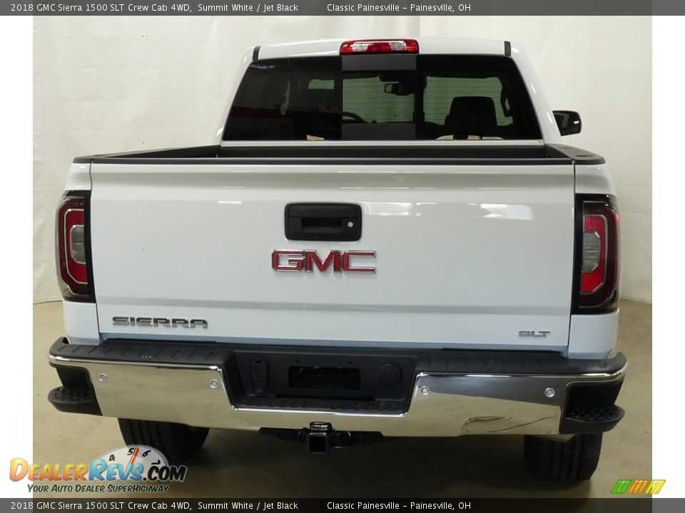 2018 GMC Sierra 1500 SLT Crew Cab 4WD Summit White / Jet Black Photo #3