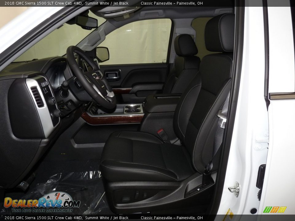 2018 GMC Sierra 1500 SLT Crew Cab 4WD Summit White / Jet Black Photo #6