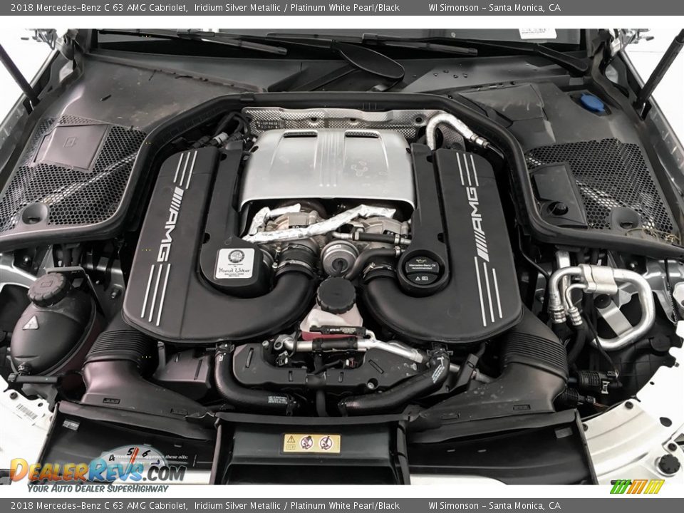 2018 Mercedes-Benz C 63 AMG Cabriolet 4.0 Liter AMG biturbo DOHC 32-Valve VVT V8 Engine Photo #8