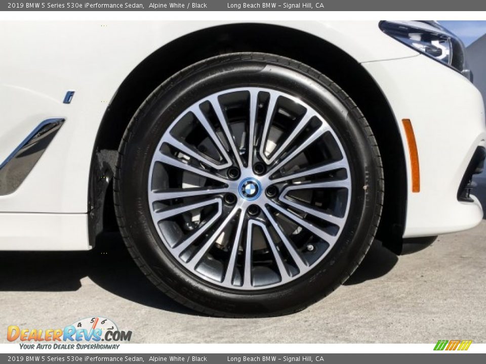 2019 BMW 5 Series 530e iPerformance Sedan Alpine White / Black Photo #9