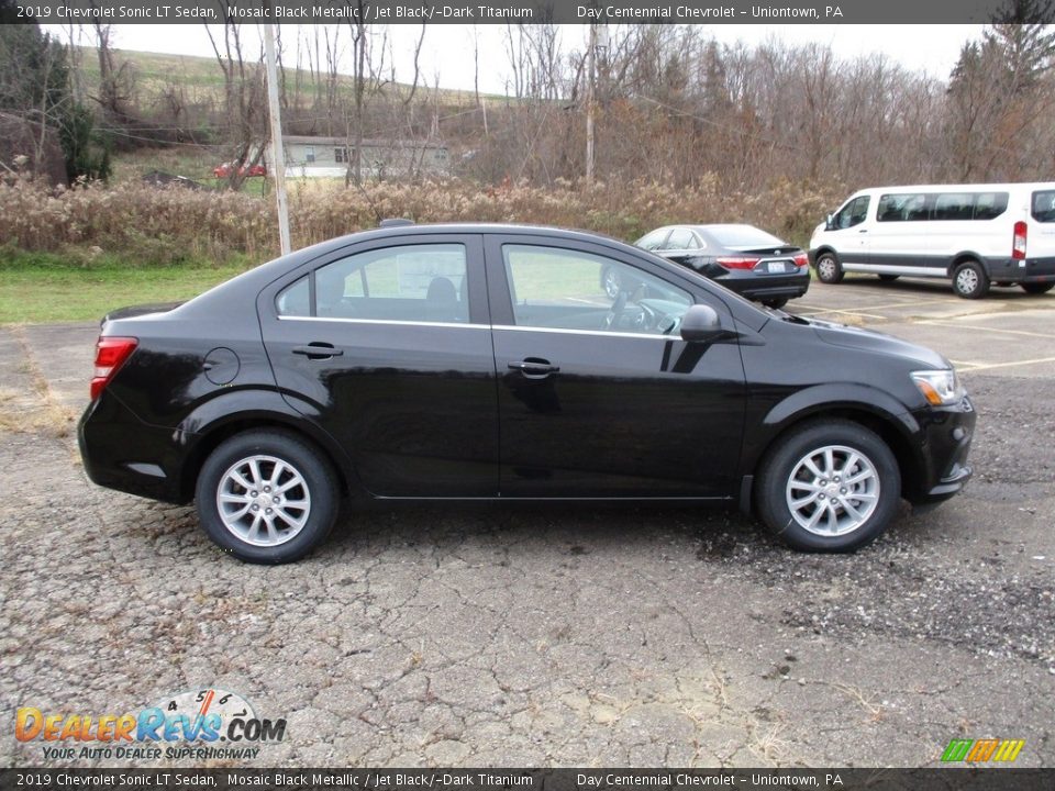 2019 Chevrolet Sonic LT Sedan Mosaic Black Metallic / Jet Black/­Dark Titanium Photo #2