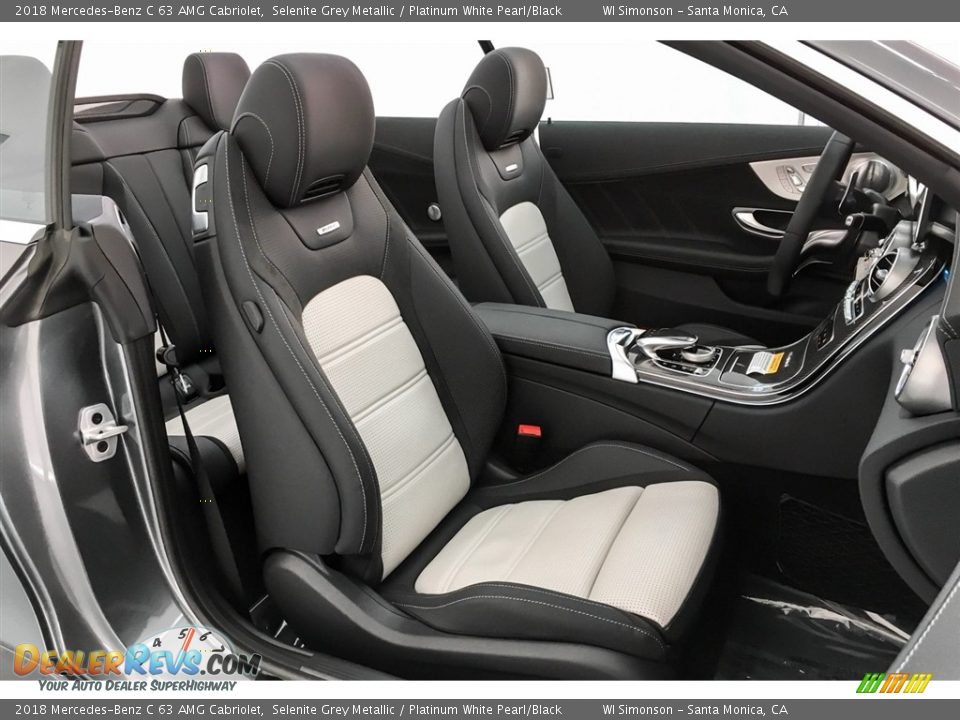 Platinum White Pearl/Black Interior - 2018 Mercedes-Benz C 63 AMG Cabriolet Photo #5