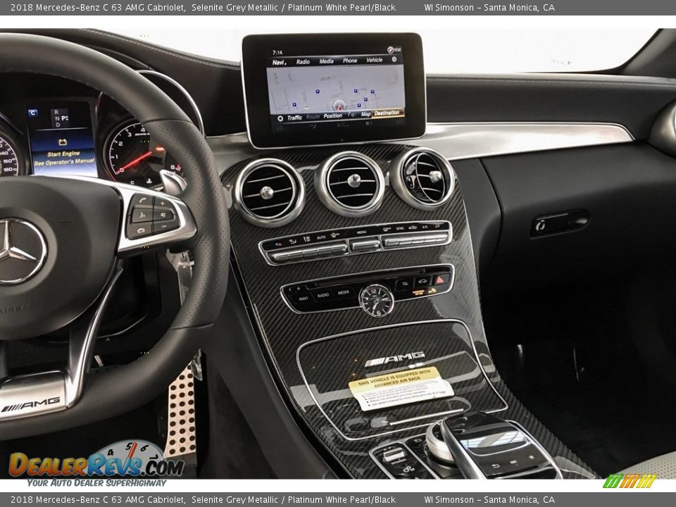 Dashboard of 2018 Mercedes-Benz C 63 AMG Cabriolet Photo #6