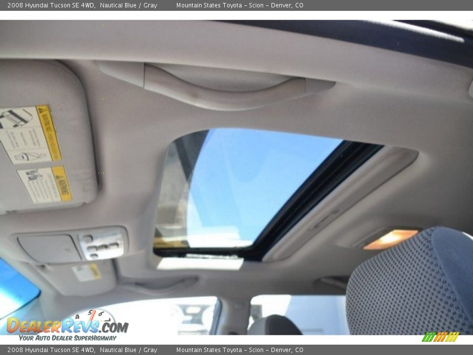 2008 Hyundai Tucson SE 4WD Nautical Blue / Gray Photo #10