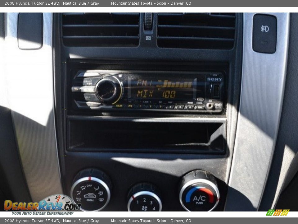 2008 Hyundai Tucson SE 4WD Nautical Blue / Gray Photo #11