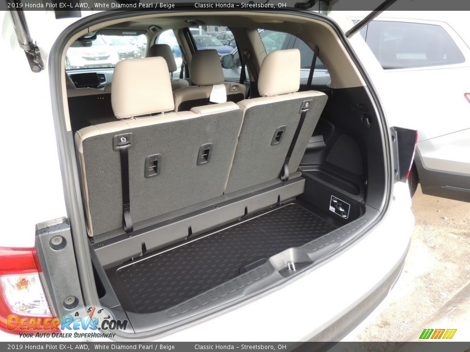 2019 Honda Pilot EX-L AWD White Diamond Pearl / Beige Photo #13