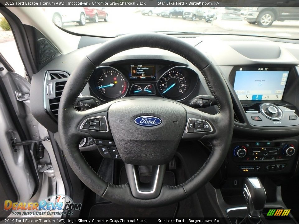 2019 Ford Escape Titanium 4WD Steering Wheel Photo #16